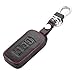 9 moon Leather Key Chain Ring Cover Case Holder For MITSUBISHI ASX OUTLANDER Lancer EX
