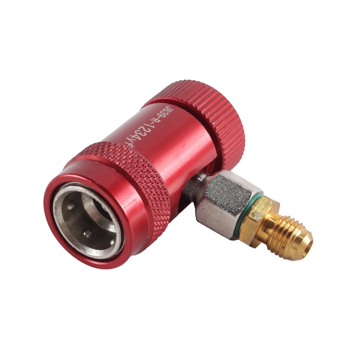 Ausi Kit d'adaptateur professionnel pour réfrigérant R1234YF – Adaptateur de port de service CA + connecteurs à connexion rapide