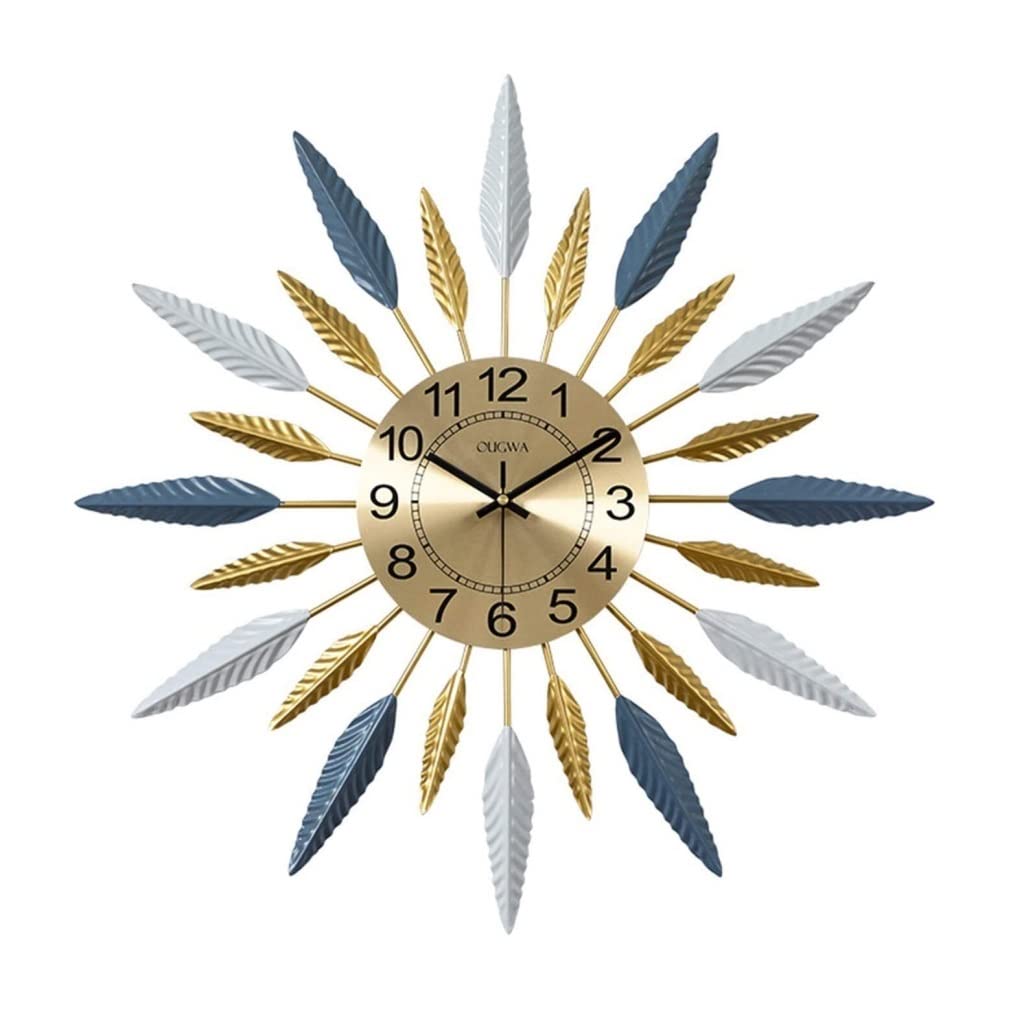 Orologi da Parete Reloj De Pared De Metal De Mediados De Siglo, Reloj De Decoración Creativa, Relojes De Cuarzo sin Tictac para Sala De estar, Dormitorio, Oficina Orologi da Parete Moderno