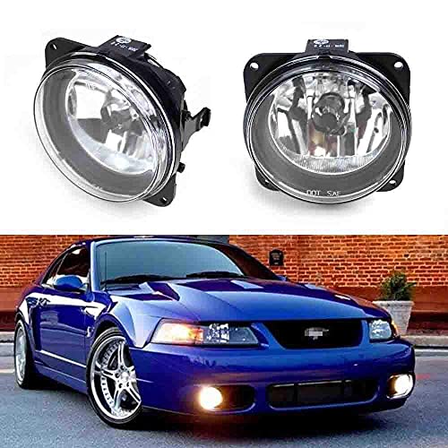 Ijdmtoy Complete Set Fog Lights Foglamps With H10 9145 Halogen Bulbs Compatible With Ford Escape/Mustang Cobra/Focus Svt Or Lincoln Ls #TOP7