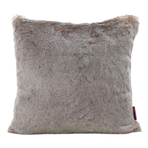 Gdf Studio Ellison Faux Fur Throw Pillow, Light Brown #TOP14