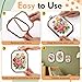 BrightRow 6 Pcs Large Embroidery Hoop Set Decorative Imitated Wood Display Frame Cross Stitch Hoop Ring for Art Craft DIY Sewing and Hanging Ornaments Decor(Rectangular,15+20+26 cm)
