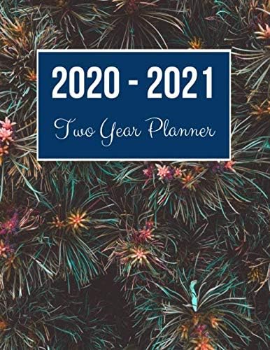 2020-2021 Two Year Planner: Petaled Flower Cover | 2020 Planner Weekly ...
