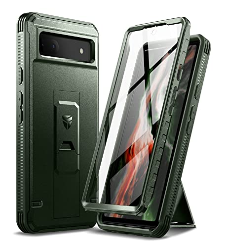 Coque Pixel 6A 5G antichoc de qualité militaire blindée avec béquille