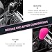 Shakas 2 PCS Car Gear Shift Knob Cover, Silicone Flexible Scratch and Dust Proof Protector, Side Opening Design Tightly Fit Non-Slip and Comfortable Cover, Universal for Automatic Cars (Pink)