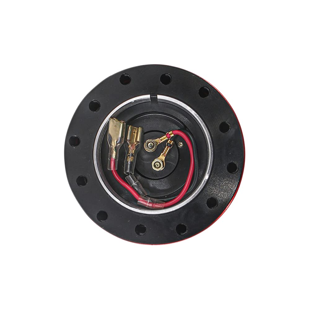 Riloer Kit universal de 6 orificios de liberación rápida para volante de carreras/rally/deportes de motor