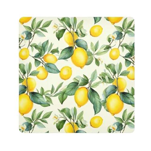 ODAWA Camera Storage Cloth 13.8. In, Floral Lemons Yellow Magic Self-adhesive Storage Protective Cloth