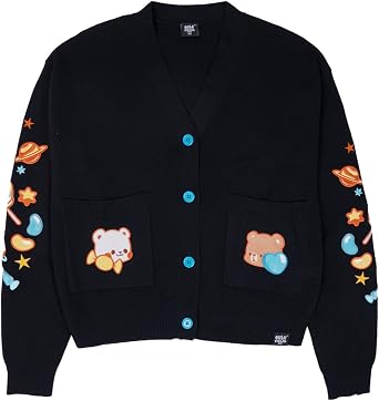 Milkmochabear Berry and Candy Stars Cardigan Authentic Merchandise Unisex Oversized Cotton Sweater