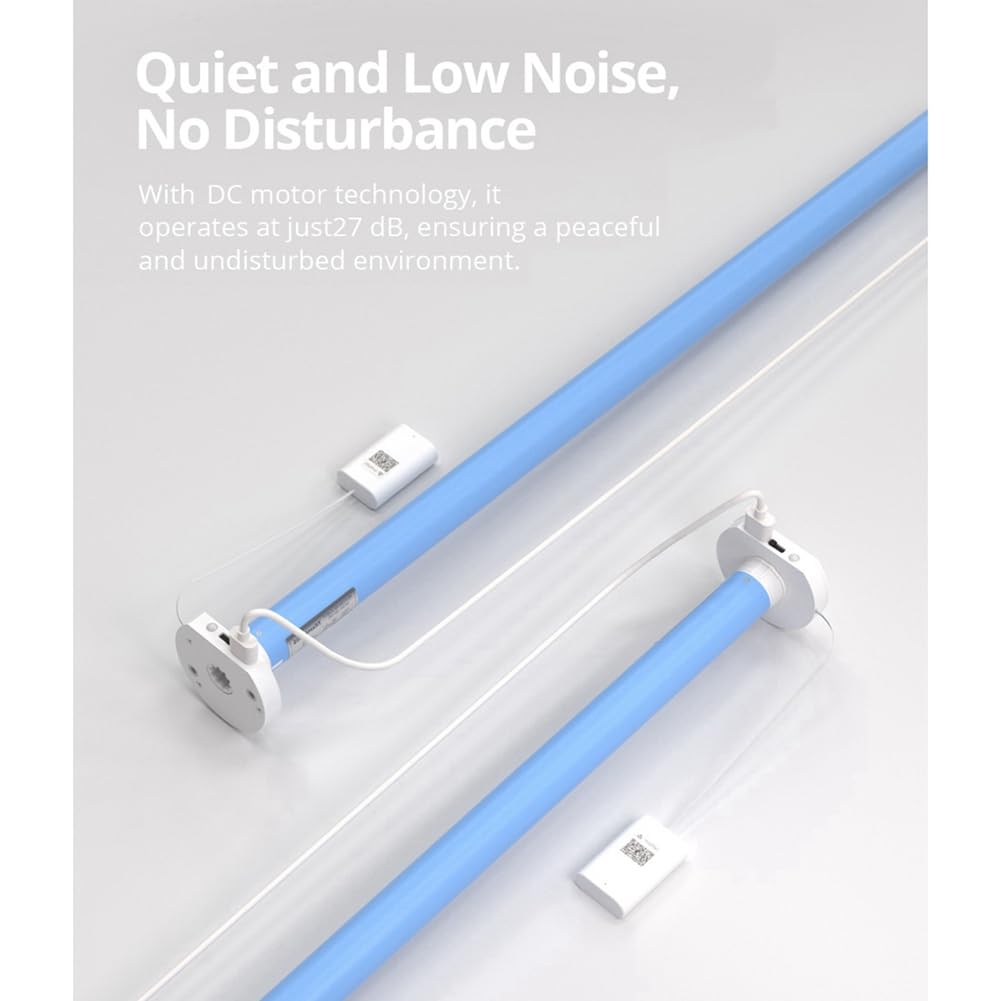 Motore per Tende A Rullo Smart WiFi con Attacco per Tubi da 17mm/20mm/25mm/28mm, Spina EU e R1