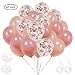 Produktbild ETLEE 40 Stück Roségold Konfetti Luftballons ,12 Zoll Champagner Gold Latex Ballon für Hochzeit und Geburtstag Party Dekoration, Baby-Duschen, Braut Geschenke, Valentinstag, Silvester
