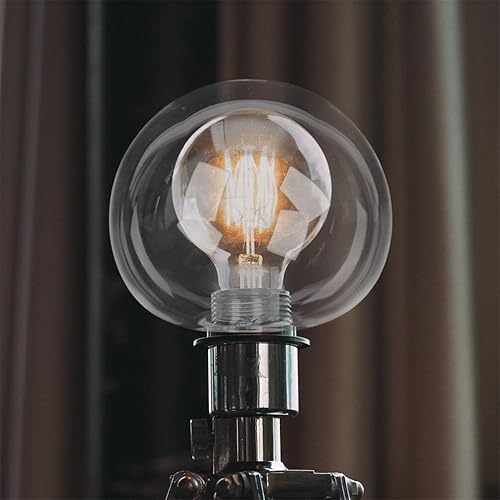 Miniatura 5 de NUOBESTY Pantalla de cristal transparente G9 de repuesto para lámpara de techo con forma de bola transparente de 4.72 pulgadas, pantalla de luz para