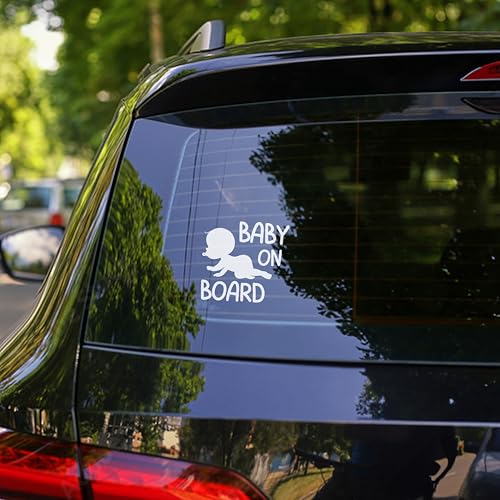 Sticker Baby on Board durable et résistant aux UV pour vitre - 6