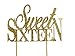 All About Details Gold Sweet-sixteen Cake Topper