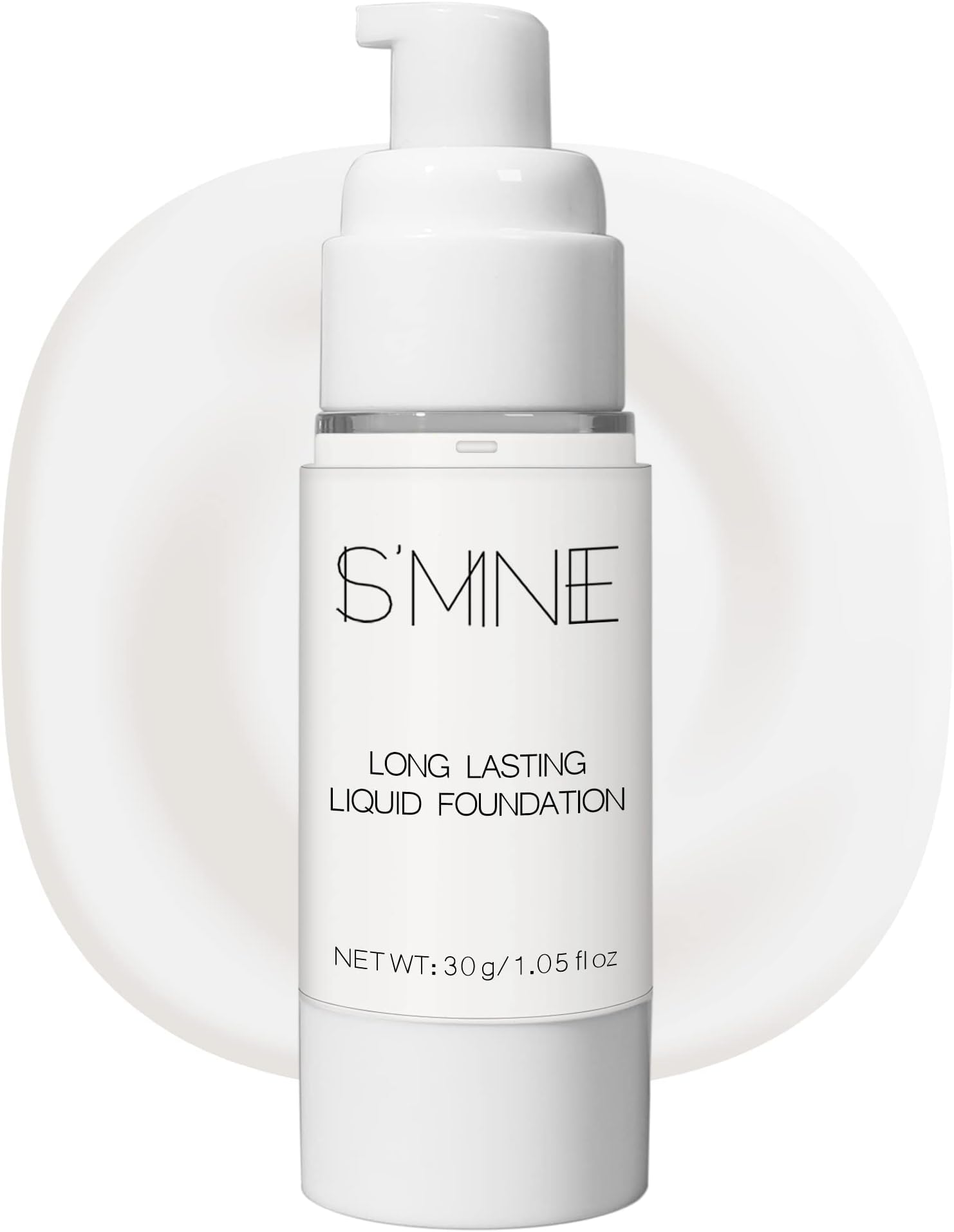 IS'MINE White Liquid Foundation Makeup, Matte Flawless Finish Foundation, Vegan & Cruelty-Free (1.05 Fl Oz, 041)