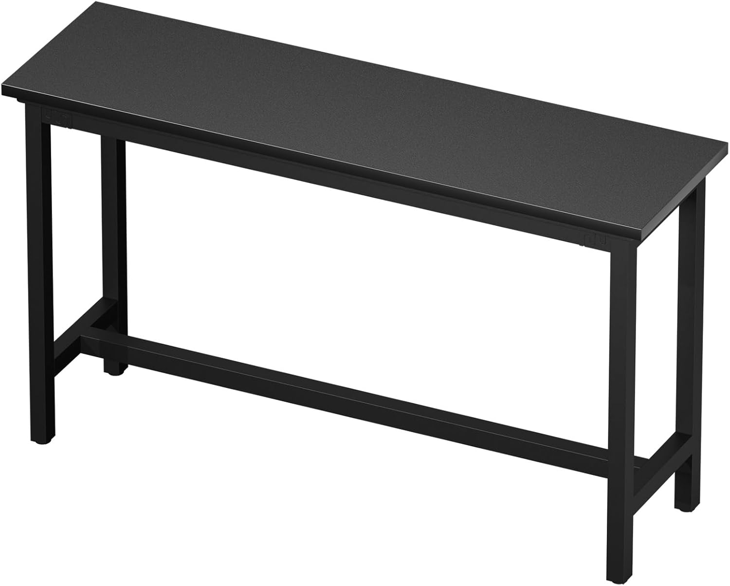 Long Bar Table Counter height table Rectangular Pub Tables Height 100cm Metal bracket has strong load-bearing capacity Kitchen Table Desktop thickness 2.3cm Suitable for home bars and cafes(Lig