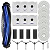 Cleptorize Kit di Accessori per Ecovacs Deebot N30 PRO OMNI/ N30 PRO/ N30 OMNI, Parti di Ricambio di 1 Spazzola Principale, 4 Filtro HEPA, 6 Sacchetti di Polvere, 6 Panni Mop, 4 Spazzole Laterali
