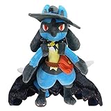 100% mezclado. siqiwl Peluche 32cm Tamaño Grande Lucario Cosplay Halloween Ver. Muñeco De Peluche De Peluche Suave, Juguetes De Dibujos Animados, Juguetes Lucario, Regalos Encantadores para Niños