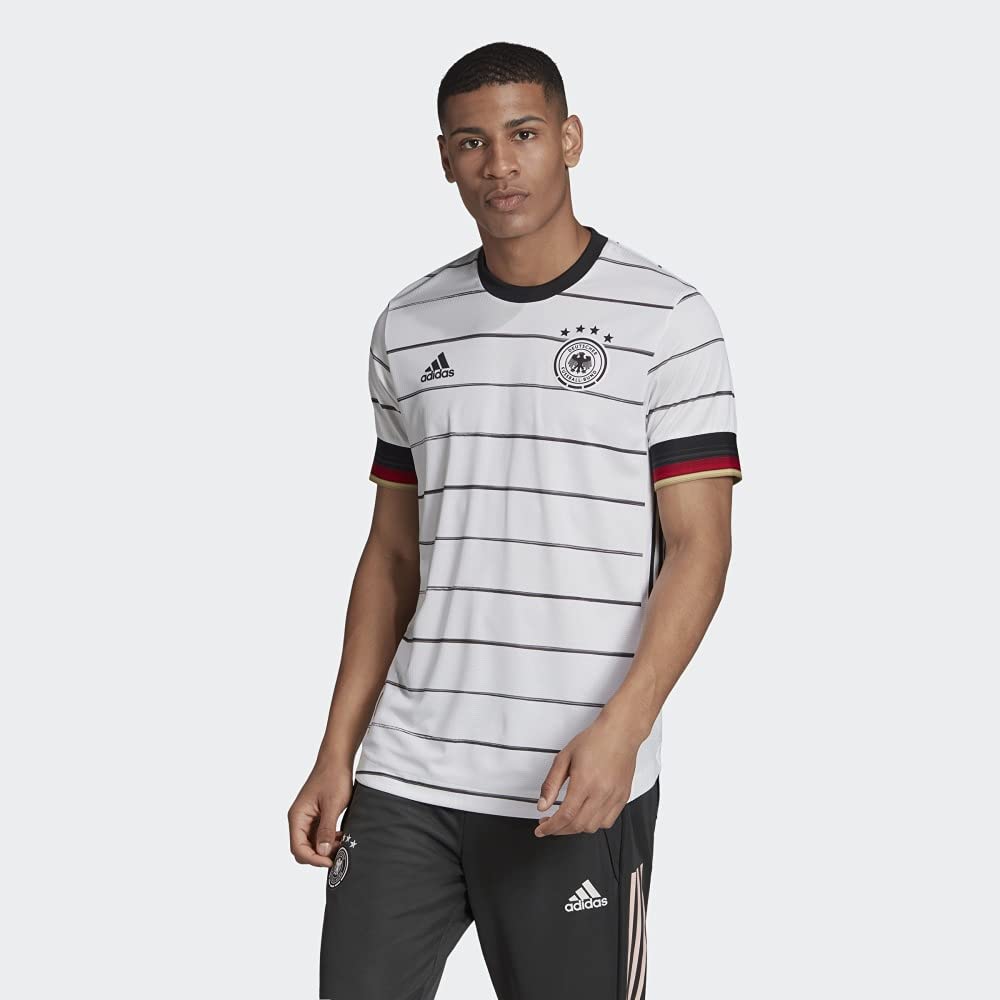 adidas 2020-21 Germany Home Authentic Jersey - White-Black XL