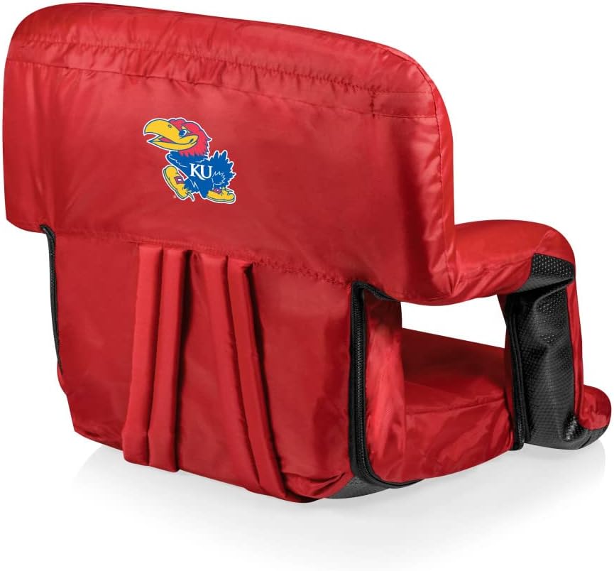 NCAA Kansas Jayhawks Ventura Portable Reclining Seat, Red