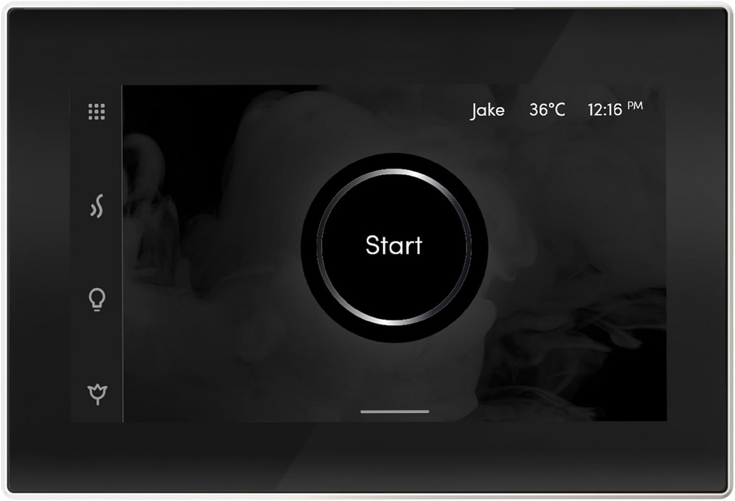 Mr Steam iSteamX Steam Shower Control and Steamhead in Black White