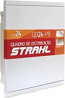 Quadro de Embutir para Até 24 Disjuntores Din Strahl QD24-PB