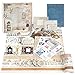 Lychii Scrapbook Zubehör Set, 311 Stück Bullet Journal Sticker Set mit A6 Notizbuch, Washi Tape, Sticker, Scrapbook Papier, für Kinder DIY, Geburtstagsgeschenk, Kindertag Geschenk (Retrothema) Buch mit günstig Kaufen-Lychii Scrapbook Zubehör Set, 311 Stück Bullet Journal Sticker Set mit A6 Notizbuch, Washi Tape, Sticker, Scrapbook Papier, für Kinder DIY, Geburtstagsgeschenk, Kindertag Geschenk (Retrothema)