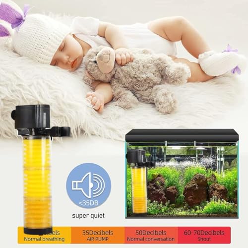 Image of VAYINATO (LY-3310 | 25W | 1200L /Hr | Fit for 3.5 Feet Tank) Multi Function Powerful Aquarium Internal Filter, Ultra Quiet Design and Fully Submersible By Petzlifeworld