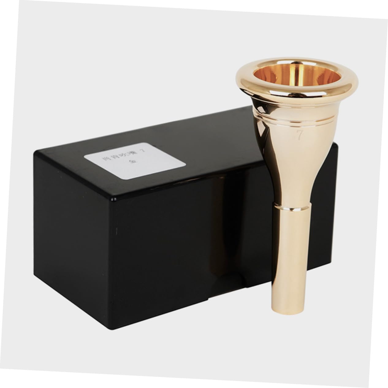 NULYLU Small Trumpet Mouthpiece 17c Gold-plated Trumpet-shaped for Levels Metal Construction French Horn Compatible