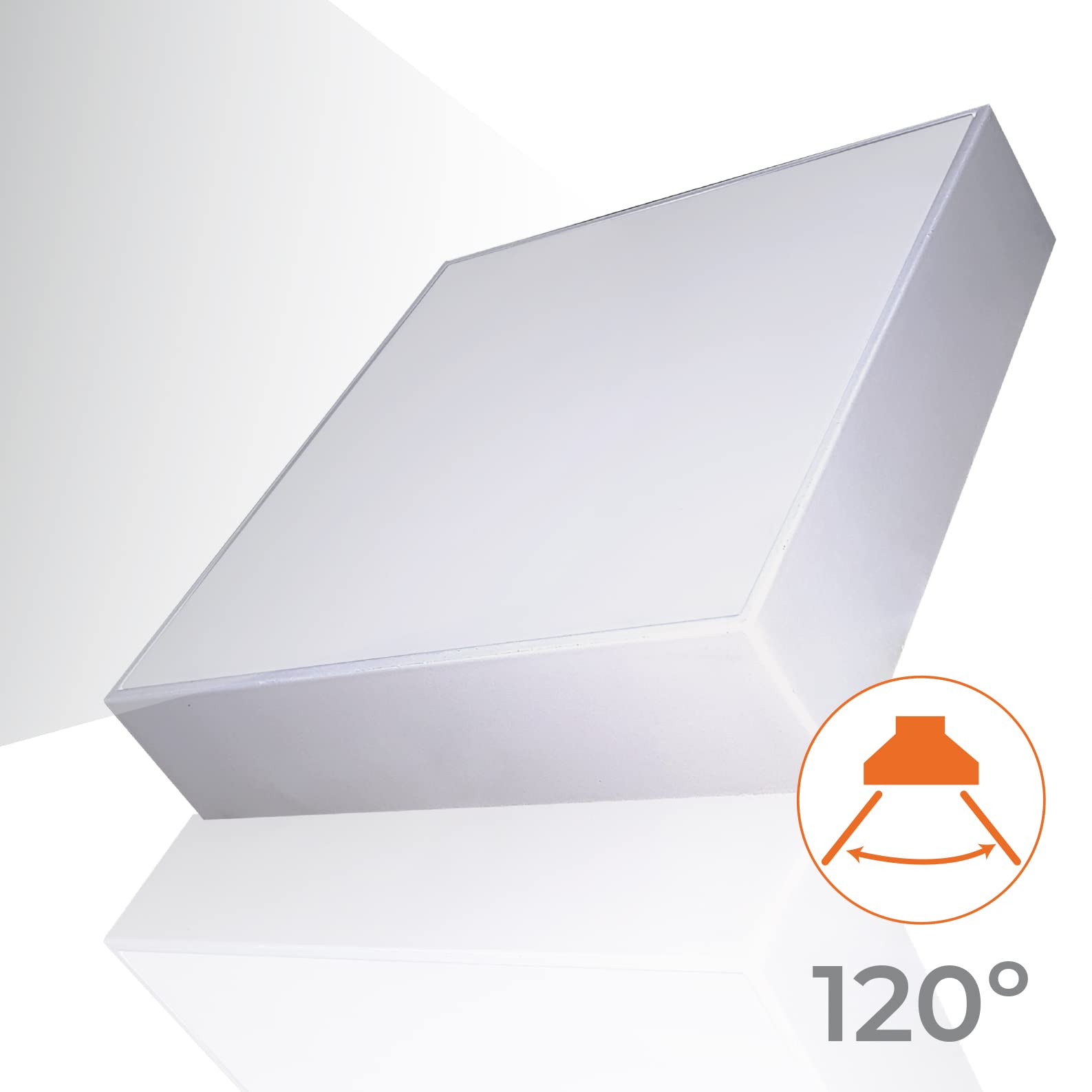 LED ATOMANT 2x Plafon LED Superficie Frameless 30x30cm 48W Color Luz Fria | Color Blanco Frio 6500K, 4400 Lumenes
