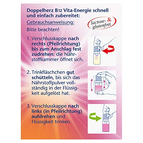Vitamin B12 Doppelherz Vita-Energie Trinkfläschchen im Vergleich