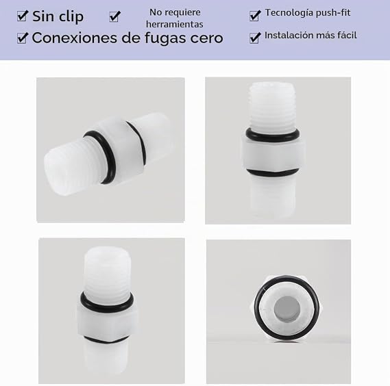 sourcing map 5pcs Quick Connect Water Purifiers Accessories 1/4
