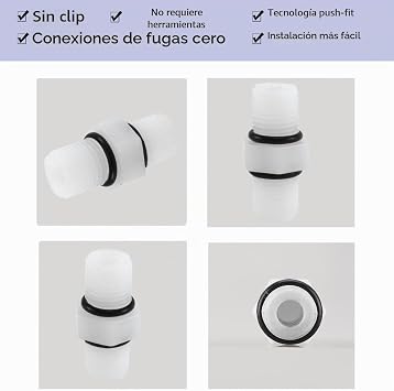sourcing map 5pcs Quick Connect Water Purifiers Accessories 1/4