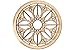 FolkcraftÂ® Rosette, Flowering Sun, Maple, 1 1/2