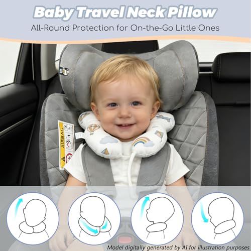 Almohada para cuello bebe en forma de U miniatura 4