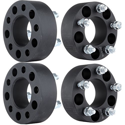 ECCPP 4pcs 5 lug 50mm Wheel Spacers Adapter 5x114.3mm to 5x114.3mm 2" 5x4.5 to 5x4.5 12x1.5 Studs