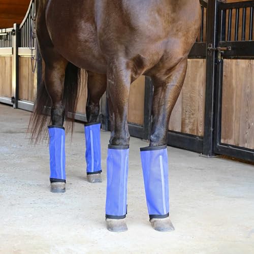 image for Jeffers Romper Stomper Fly Boots for Horses - Indigo, Large – Breath