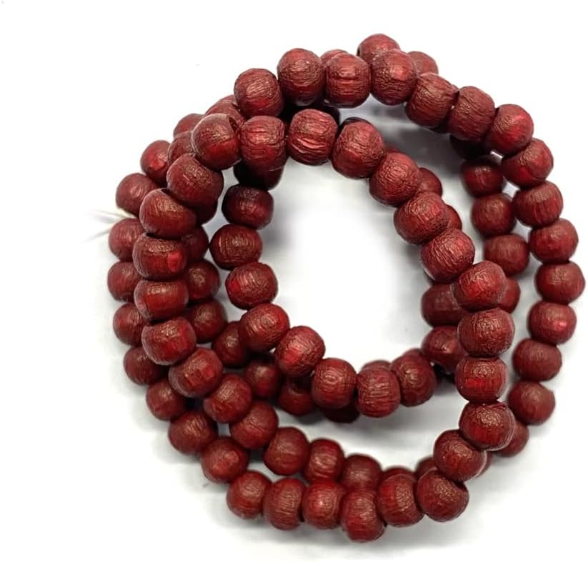 4mm Round Wooden Beads Brown Qty 100