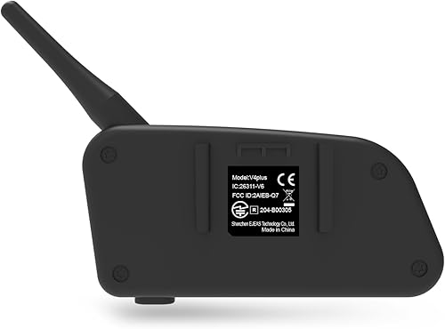 Miniatura 9 de EJEAS V4 Plus Sistema de Comunicación de Casco, Auriculares Bluetooth V5.1 para Motocicleta 1500m con Intercomunicador de Casco, Reducción de