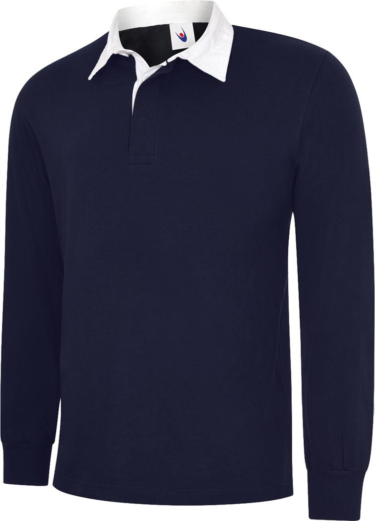Uneek Uc402 Classic Rugby Shirt Navy 3xl