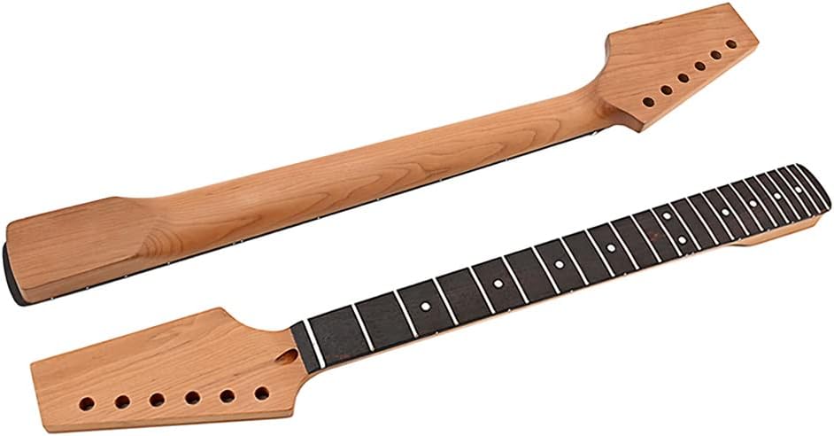 Roasted Electric Guitar Neck, Rosewood Fingerboard,Half Paddle Headstock 22 Frets,9.5" (GS71)
