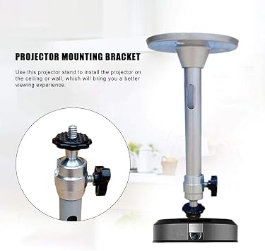 Projector Mount Stand Wall Mounted Rotatable Universal School Office Durable Height Adjustable Aluminium Alloy Accessories Projector Hanger Projector Stand
