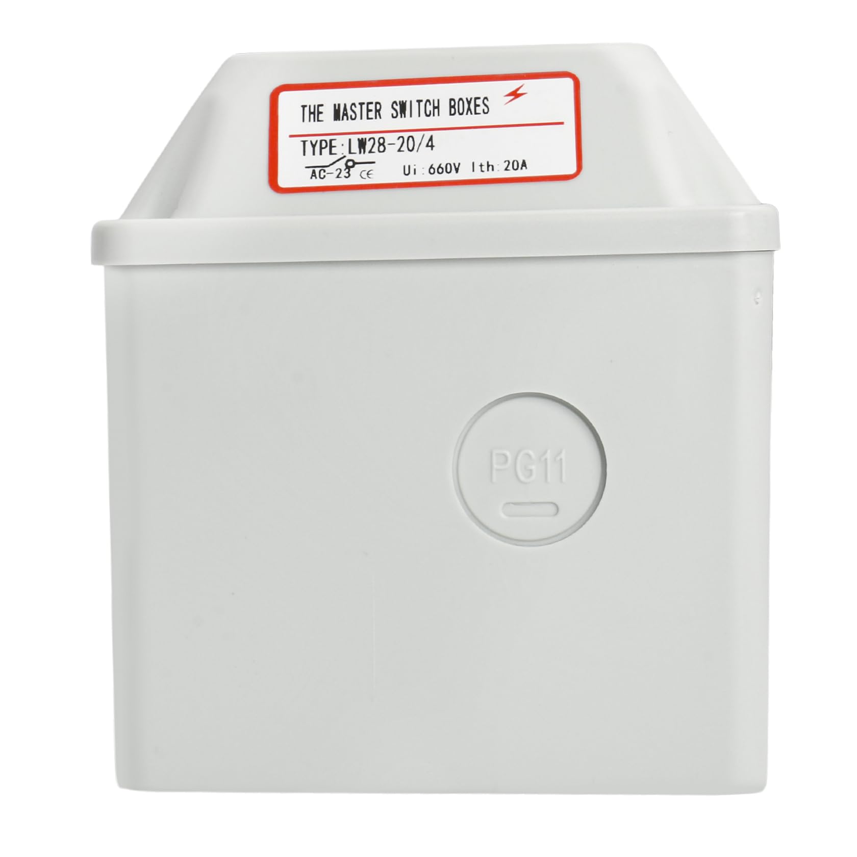 Heschen Umschalter LW28-20/4-BX – Vergrößertes Gehäuse, 660V 20A, Für SZW26-20/LW28-20 – Kompakter Hauptschalter-Kasten