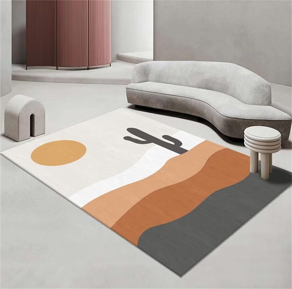Carpette chambre tapis sol bureau salon lavable de taille 200x300CM