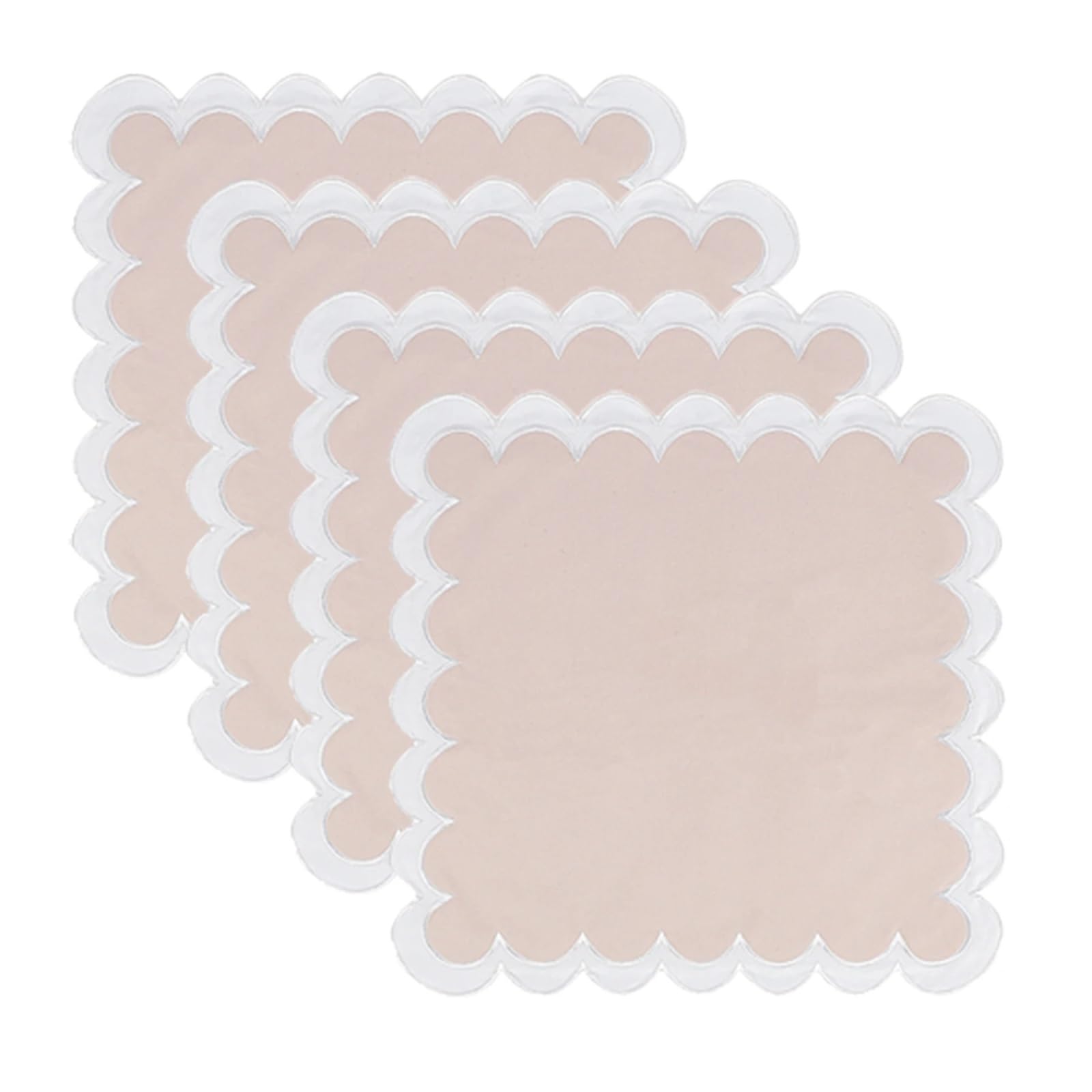 WZPTLKIBAD Dinner Placemat Napkins, Scallop Edge, 13 * 19 inch