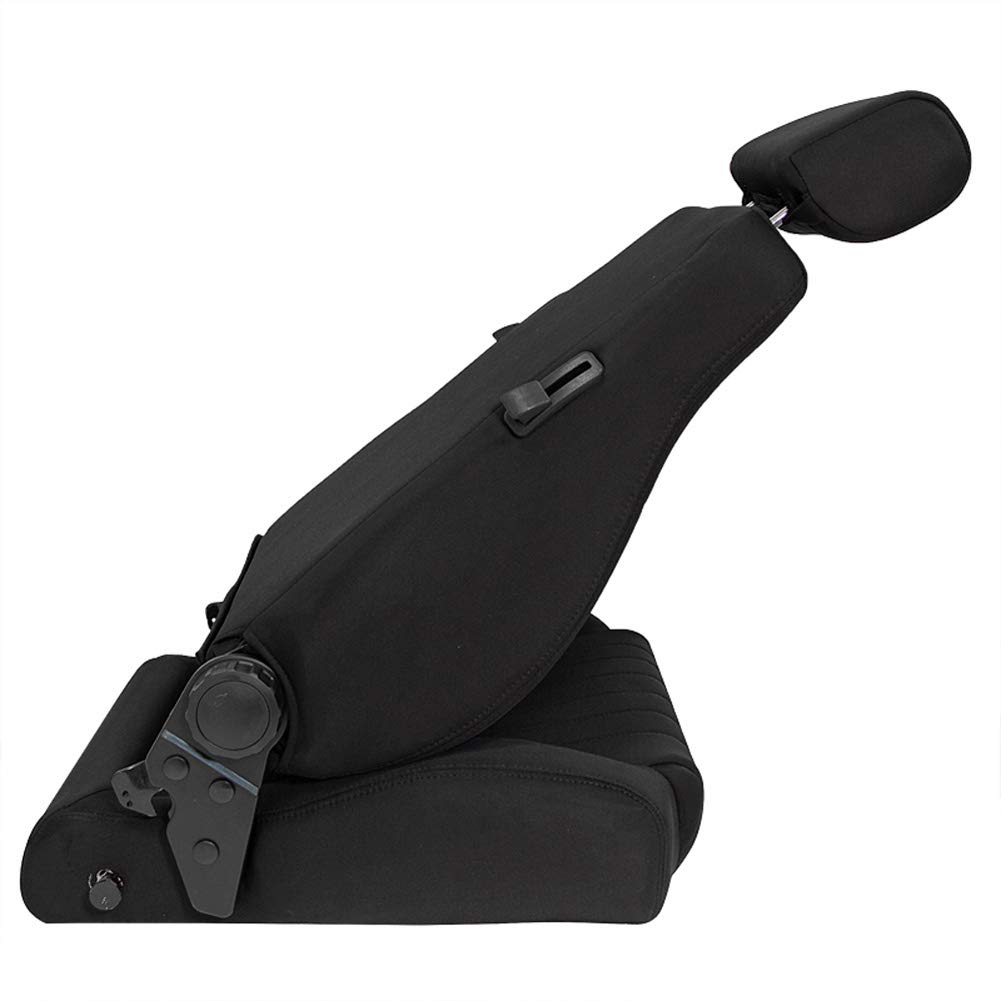 Sedile Sportivo 'Retro' - Nero - reclinabile doppia regolazione - incl. Slitte