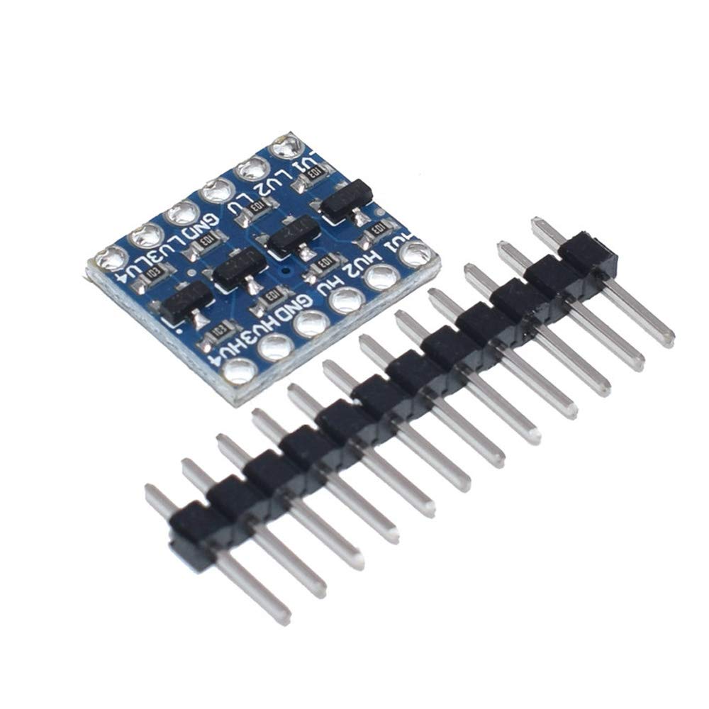 10 Pcs 3.3V to 5V 4 Channels IIC I2C Logic Level Converter Bi-Directional Shifter Module for Arduino/Raspberry Pi with Dupont Cable — view 4