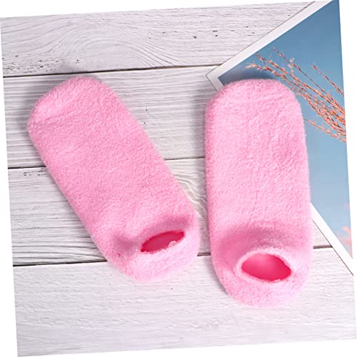 minkissy 3 Pairs Anti Callus Socks Feet Healing Socks Skin Softening Socks Dead Skin Socks Spa Feet Sleeves Footcare Treatment Socks Cracked Heels Guard Gel Socks Socks Chunky Heel - Image 5