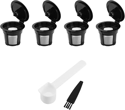 Reusable K Cup for Keurig - Universal Fit 1.0 and 2.0 Keurig Coffee Maker Refillable K-Cup Coffee Filter for All Keurig Coffee Makers