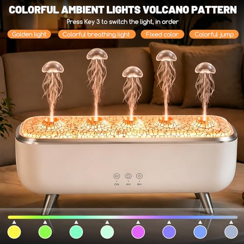 Diffuseur d'arômes méduse lumineuse humidificateur cocon de sérénité - 6