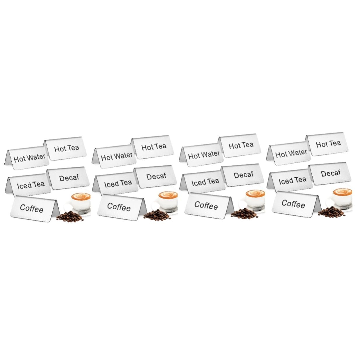 OUNONA 20stücke Teiliges Tischschild Für Kaffee Tee Und Getränke Beschilderung Für Buffets Und Gastronomie Leicht Zu Reinigen Und Langlebig